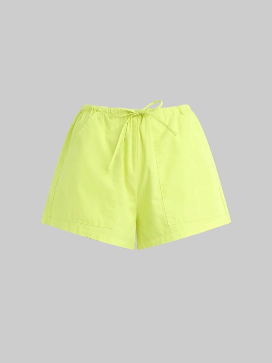 LESET Pants - LESET Chartreuse Yellow Kyoto Pocket Shorts S excellent